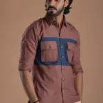 Rose Dust Hunt in Style Shirt | Premium Men's Sportswear | Classic Outdoor Design | Comfortable Cotton Fabric | Size 36-44